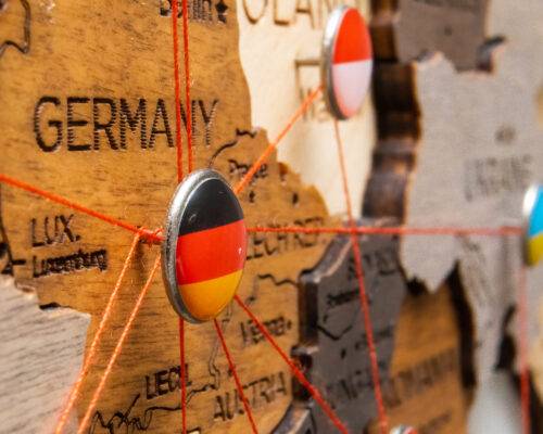 germany poland and ukraine flags on the pin with 2023 11 27 04 59 44 utc - Employment Bridge